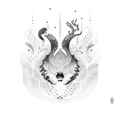 aurora tattoo design idea