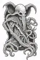 mind flayer stranger things tattoo design idea