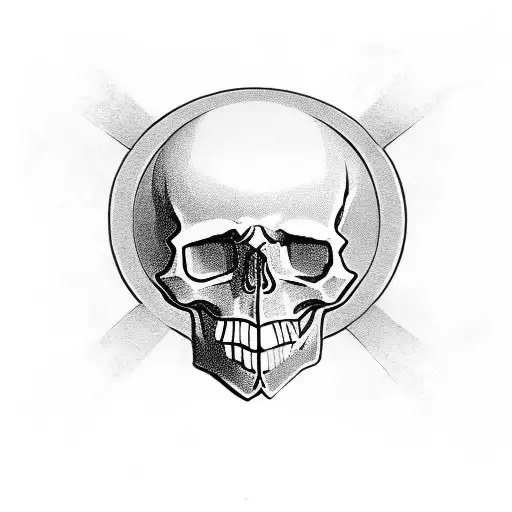 skull and cross bones with the Irish flag hat tattoo design idea