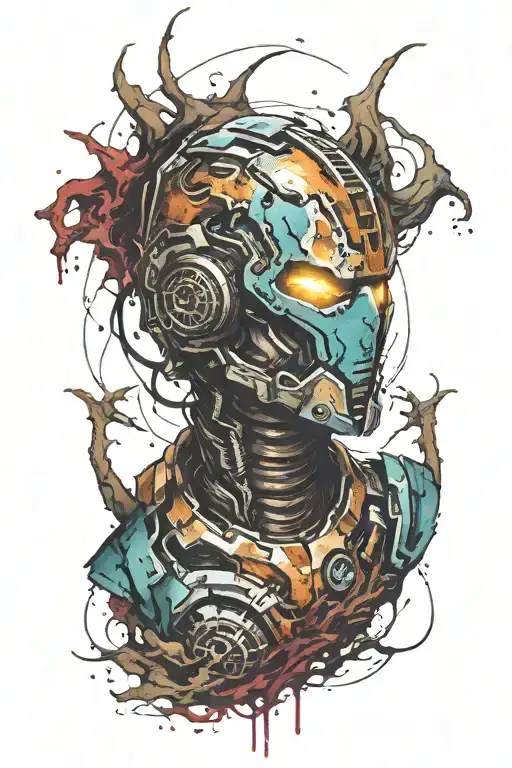 dead space themed tattoo tattoo design idea