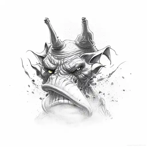 Goblin gangster east side tattoo design idea
