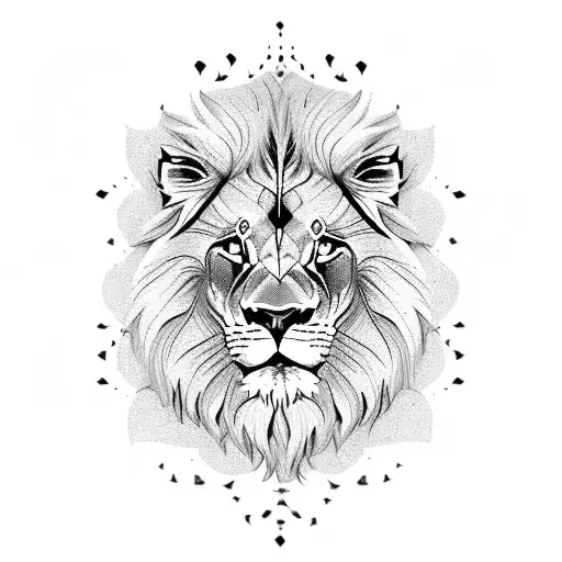 Lion harley davidson tattoo design idea