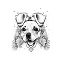 dog named Minnie  tattoo design idea