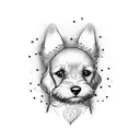 dog named Minnie  tattoo design idea