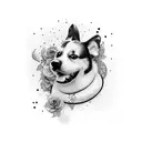 dog named Minnie  tattoo design idea
