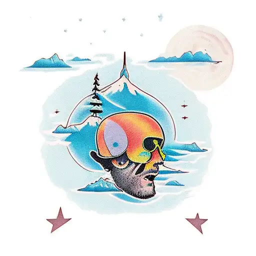 bon iver inspired from the song hey ma tattoo design idea