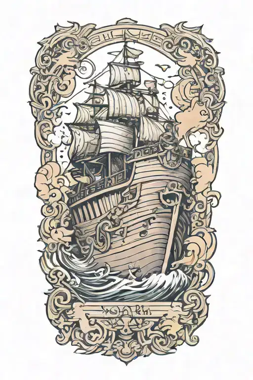 noah's ark tattoo design idea