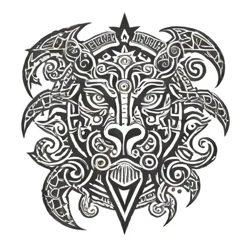 Curupira protector of animals tattoo design idea