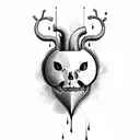 Crying Heart tattoo design idea