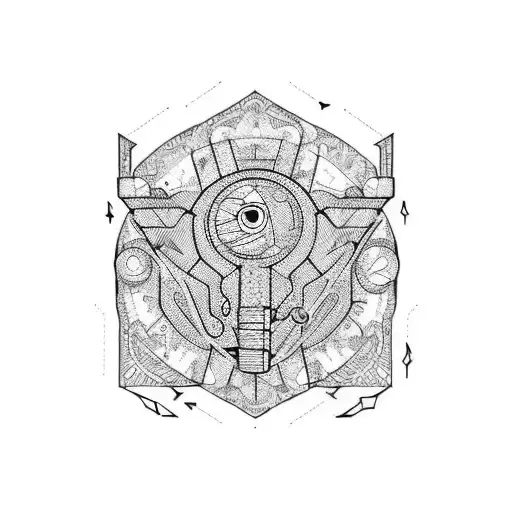 Trash Polka tattoo design idea