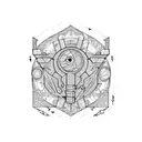 Trash Polka tattoo design idea