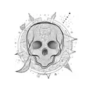 Trash Polka tattoo design idea