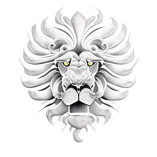 scorpion lion tattoo design idea