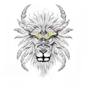 scorpion lion tattoo design idea