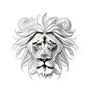 lion and scorpion tattoo design idea