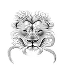 lion and scorpion tattoo design idea