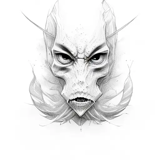 Slender present tattoo design idea