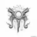 kokopelli  tattoo design idea