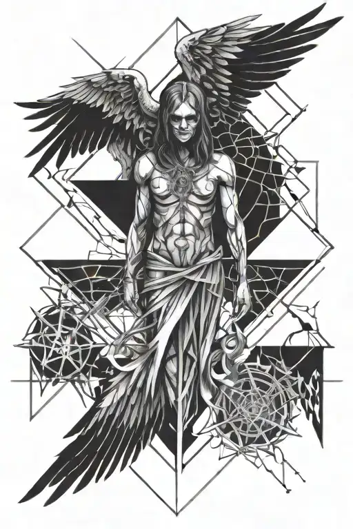 death angel tattoo design idea