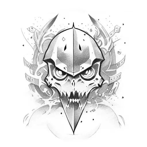 revenge on sword tattoo design idea