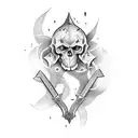 revenge on sword tattoo design idea