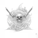 revenge on sword tattoo design idea