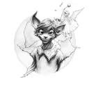 peter pan inspiration tattoo design idea