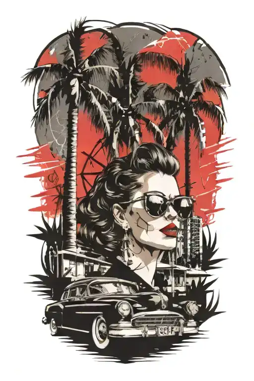 add geometric shapes as filler  tattoo design idea