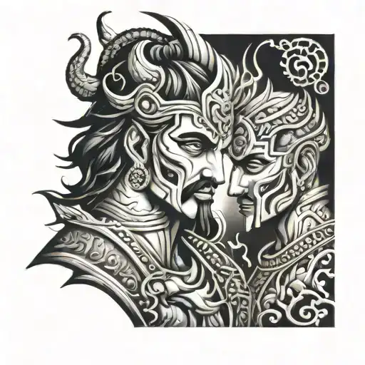 karna and ravan tattoo arranged 10 tattoo design idea