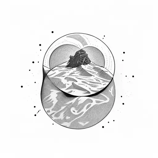 myth of sisyphus tattoo design idea