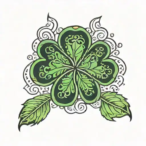 shamrock tattoo design idea