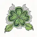 shamrock tattoo design idea
