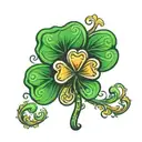 shamrock tattoo design idea
