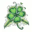 shamrock tattoo design idea
