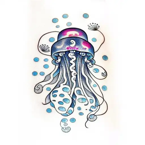 Jellyfish tattoo design idea