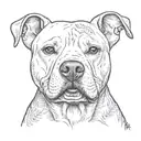 white pitbull #31 tattoo design idea