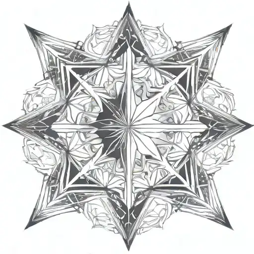 Islamic moon and star tattoo design idea