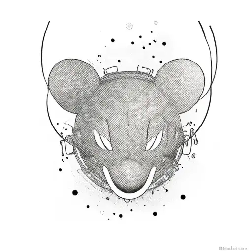 Deadmau5 dj tattoo design idea