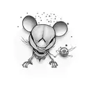 Deadmau5 head tattoo design idea