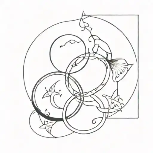 mix of gemini and capricorn tattoo elements incorporated tattoo design idea