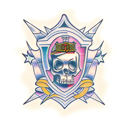 trap house tattoo design idea