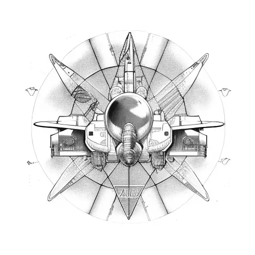 Aerospace CNC  tattoo design idea