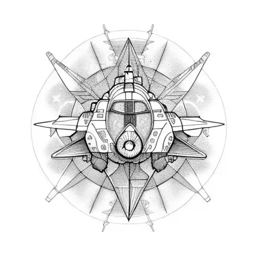 Aerospace CNC  tattoo design idea