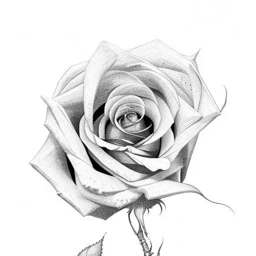 Rose tattoo design idea