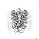 Medusa tattoo design idea