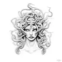 Medusa tattoo design idea