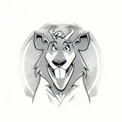 Scooby Doo desperado tattoo design idea