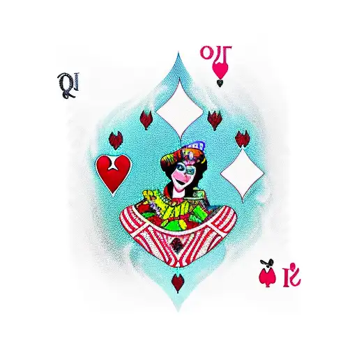 Scooby Doo queen of hearts  tattoo design idea