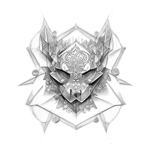 crystal tattoo design idea