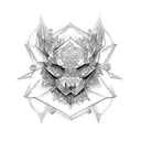 crystal tattoo design idea